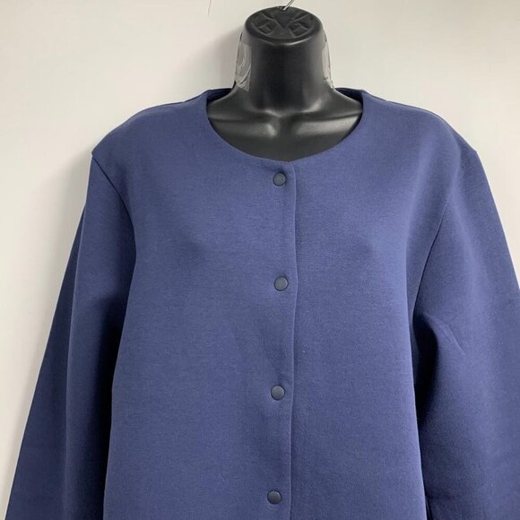 Muji Women's Recyclable Fleece Button Up Long Sleeve Cardigan Size XXL - Picture 4 of 12